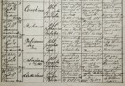 Karta z księgi parafii łańcuckiej z 1901 roku z zapisem chrztu Juliana Wiercińskiego. Archiwum parafialne.