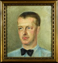 Julian (Juliusz) Wierciński ok. 1930 roku  na portrecie pędzla M. Augustynowicz. Zb. prywatne