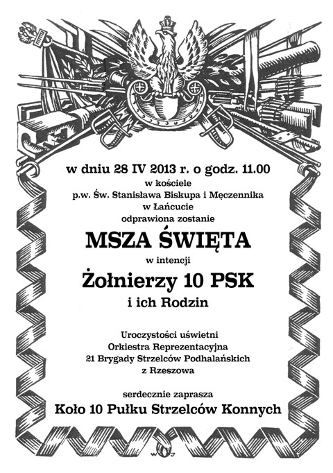 Msza Św. w intencji Żołnierzy 10 PSK