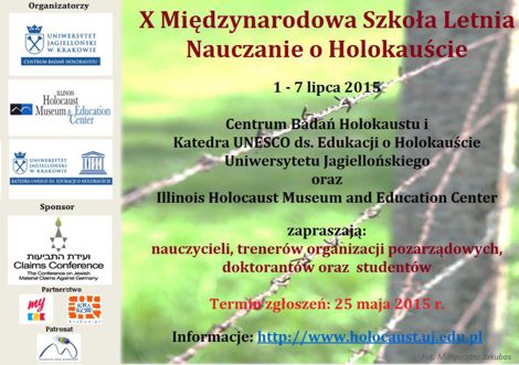 X edycja Szkoły Letniej Nauczanie o Holokauście