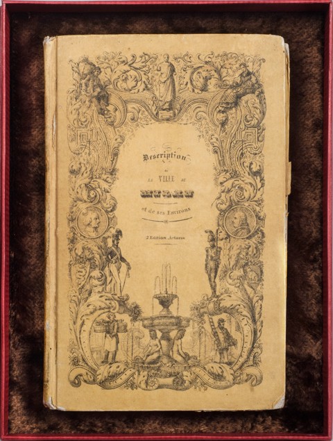 Wolumin pochodzący z dawnych zbiorów łańcuckich, pod tytułem: Description de la ville de Milan et de ses environs.
